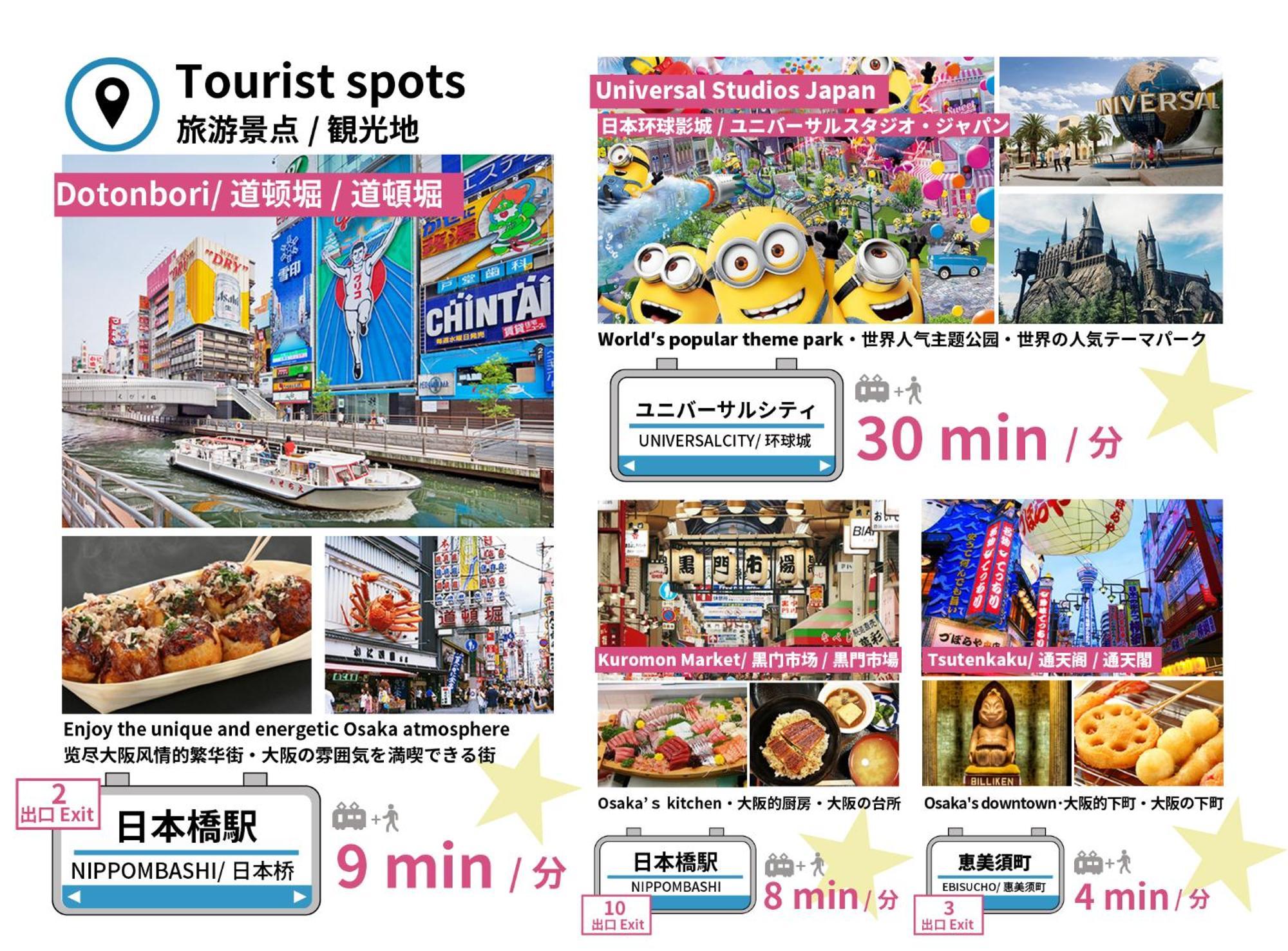 Bijou Suites Naniwa Osaka Dış mekan fotoğraf